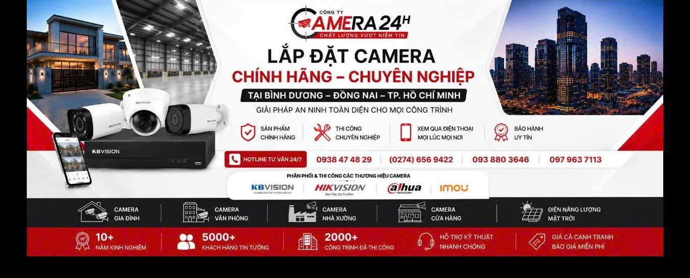 Camera Bình Dương | Trung Tâm Lắp Đặt Camera Quan Sát Bình Dương